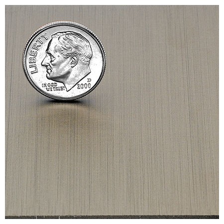 Image of light bronze finish on cast metal letters