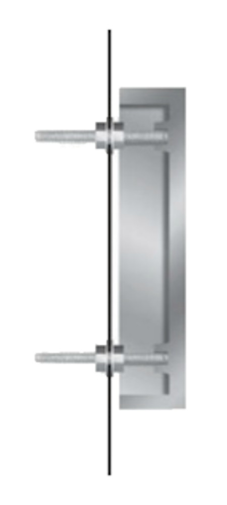 Image of 2a - Flat Metal Wall Mount for Cast Metal Letters