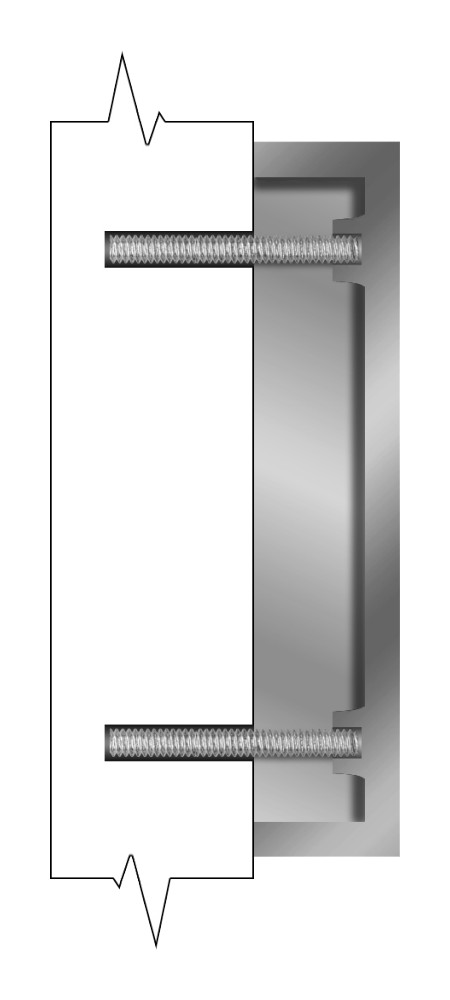 Image of 2a - Flush Mount for Cast Metal Letters