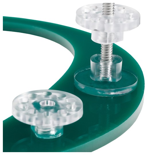 Images of mounting options for 1/2 inch Plexiglass letters