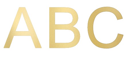 Image of Gemini cast metal letter in ARIAL font style.