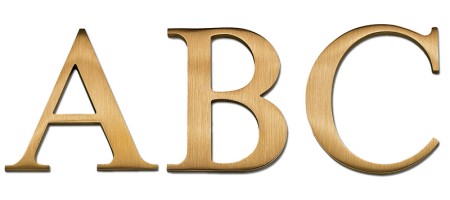 Image of Gemini cast metal letter in TIMES NEW ROMAN font style.