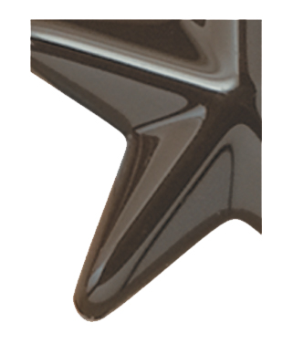 Image of Gemini formed plastic letter using Number 2418 Brown CAB Renewal Plastic.