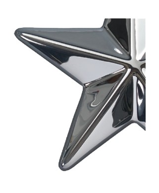 Image of Gemini formed plastic letter polished chrome CAB Renewal Plastic.