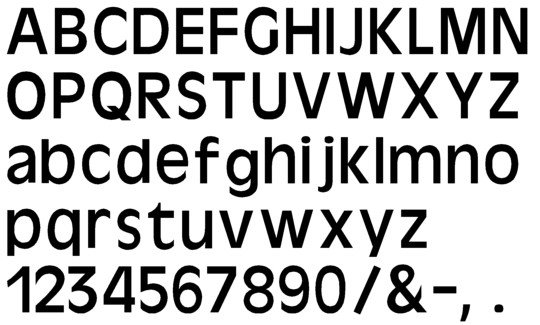 Image of our Antique Olive font Formed Plastic Letter