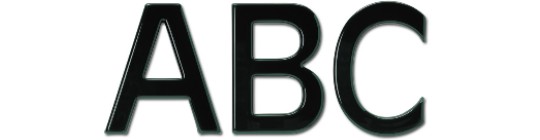 Image of Gatorfoam Office Wall Lettering in antique olive font style.