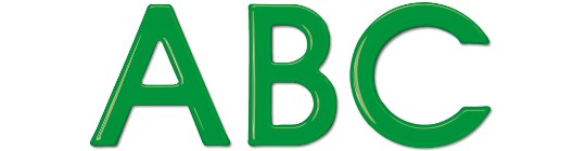 Image of Gatorfoam Office Wall Lettering in avant-garde font style.