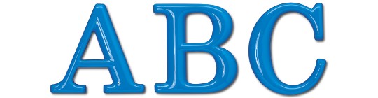 Image of Gatorfoam Office Wall Lettering in century-schoolbook-bold font style.