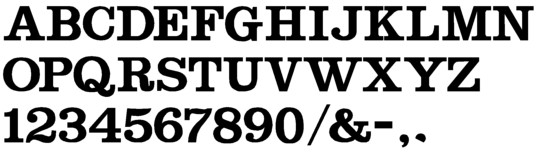 Image of our Consort Round font Formed Plastic Letter