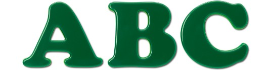 Image of Gatorfoam Office Wall Lettering in cooper-black font style.