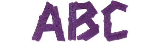 Image of Gatorfoam Office Wall Lettering in country-gothic font style.