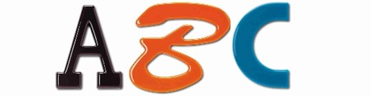 Image of Gemini formed plastic letter in custom font style.