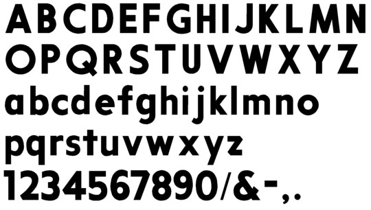 Image of our Futura Round font Formed Plastic Letter