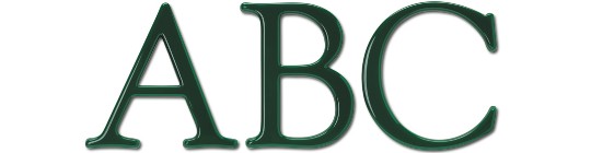 Image of Gatorfoam Office Wall Lettering in goudy-old-style font style.