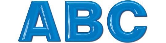 Image of Gatorfoam Office Wall Lettering in helvetica-bold-round font style.