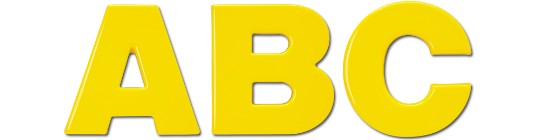 Image of Gatorfoam Office Wall Lettering in helvetica-bold font style.