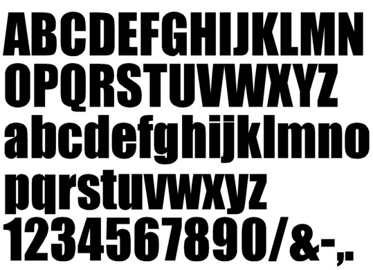 Image of our Impact Round font Formed Plastic Letter