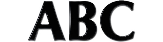 Image of Gatorfoam Office Wall Lettering in optima-semi-bold font style.