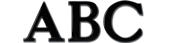 Image of Gatorfoam Office Wall Lettering in roman-classic font style.