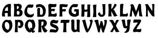 Image of our Sculptured font Formed Plastic Letter