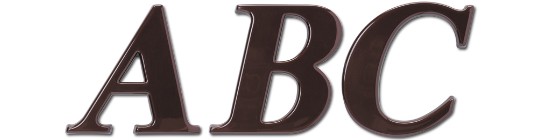 Image of Gatorfoam Office Wall Lettering in times-bold-italic font style.