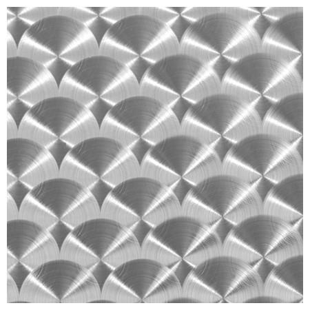 Image of Number 406 Gemini Circles Aluminum metal laminate for acrylic.