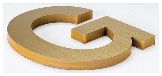 Image of Gemini Acrylic Logos installed on store front.