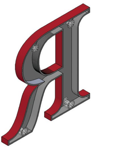 Image of 2b-pad mounting for Minnesota Letters