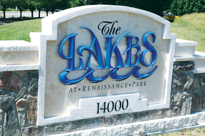 Example of formed plastic sign letters