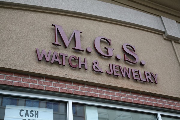 Photo of molded plastic sign letters